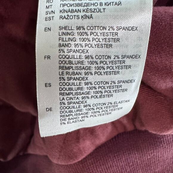 Brixton Coat Mens S Burgundy Dillinger Bomber Jacket Snap Button Front Military - Picture 11 of 13